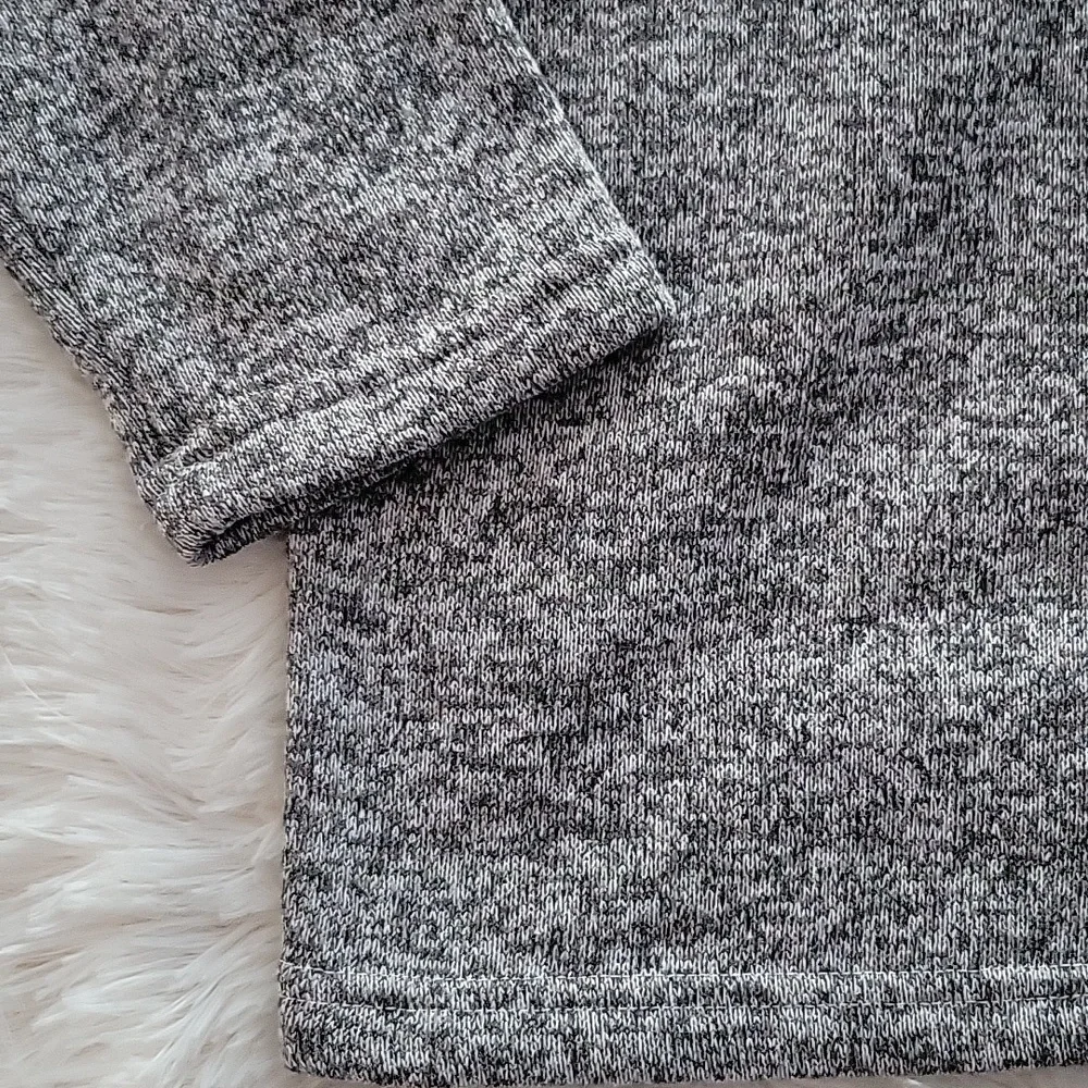 Old Navy Gray Marled Collared Fleece Sweater Boys XXL 18